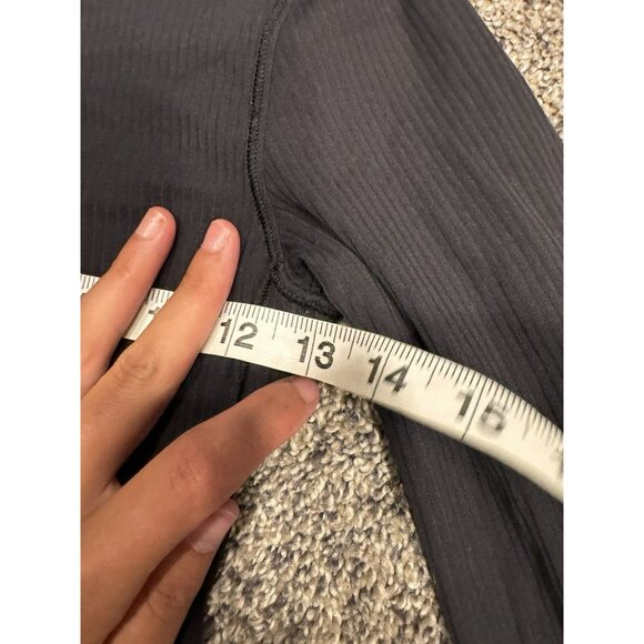 Lululemon All It Takes Long Sleeve Shirt *Ribbed Nulu Black Size 2 EUC - Picture 4 of 4